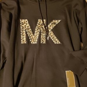 Michael Kors Studded Leopard Sweater Dress